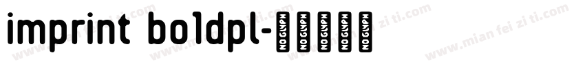 imprint bo1dpl字体转换